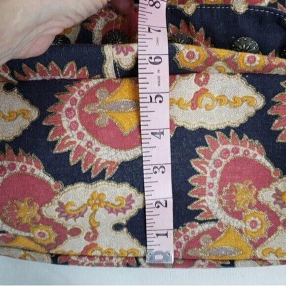 Deux Lux Boho Shoulder Bag Tote Fabric Abstract Floral Multi Colour - Picture 12 of 14